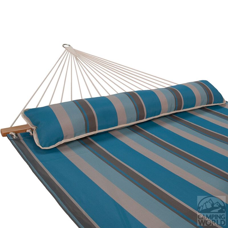 Quick Dry Hammock with Pillow, Ocean Stripe, 13' image number 2