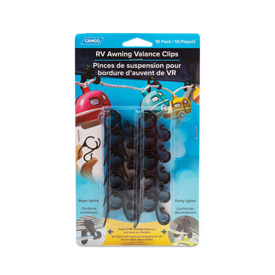 Camco RV Awning Valance Clips, 10-Pack