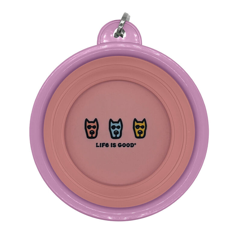 Life is Good Silicone Pet Travel Bowl, LIG Dogs image number 9