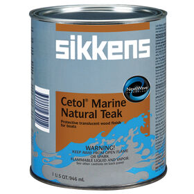 Cetol Marine Natural Teak Wood Finish, Quart