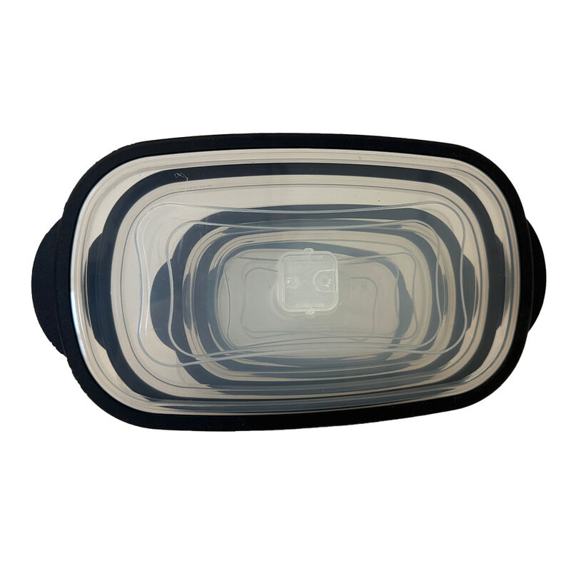 Phantom Rectangle 10-Piece Food Storage Set - Black image number 4