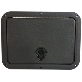 DPI Marine DPF Black Flush Series Hatch Door, 11" x 15" O.D. frame