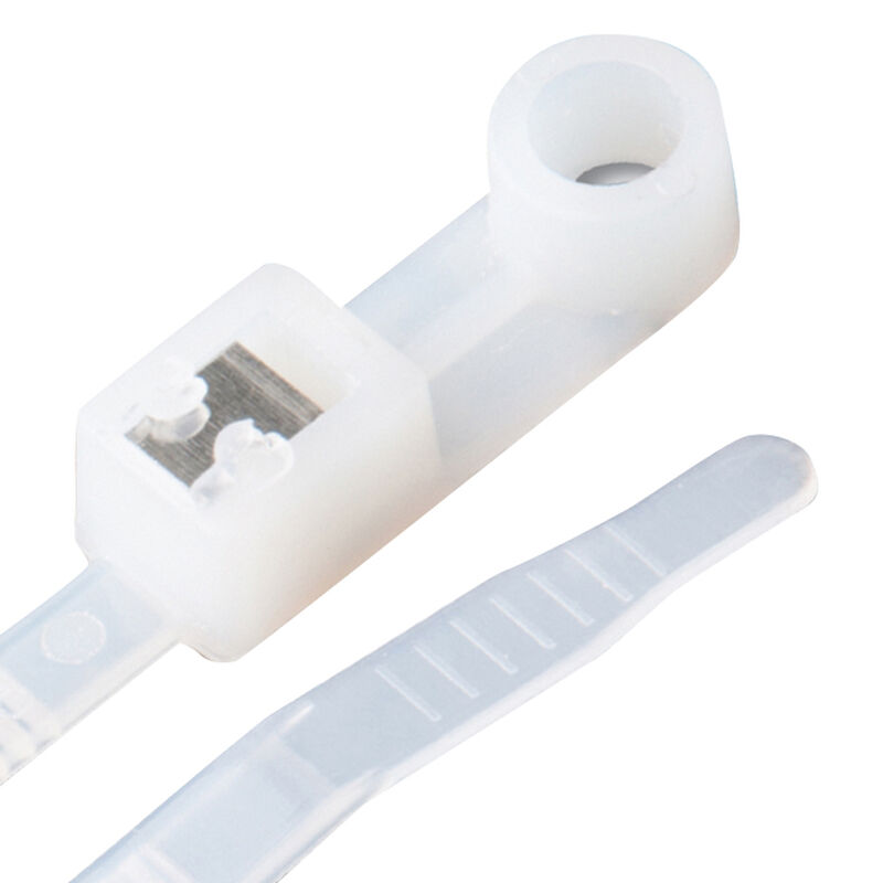 Ancor 14" Natural Self-Cutting Mountable Cable Ties, 500-Pack image number 1