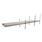 Tommy Docks 24' Straight Aluminum Frame With Cedar Decking Complete Dock Package