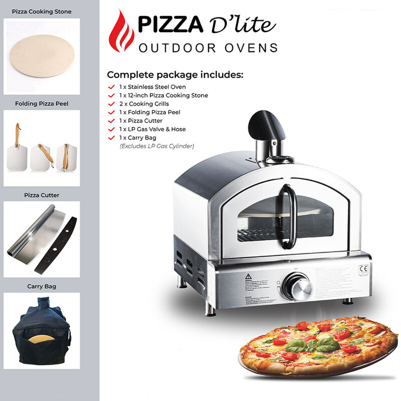 Pizza D'lite LP Gas Outdoor Oven Bundle image number 1