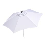 White 8.5 ft Market Umbrella