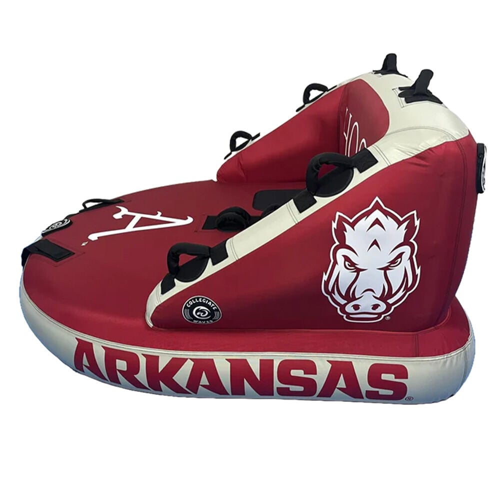 Collegiate Waves Arkansas The Captain 2-Person Towable Tube