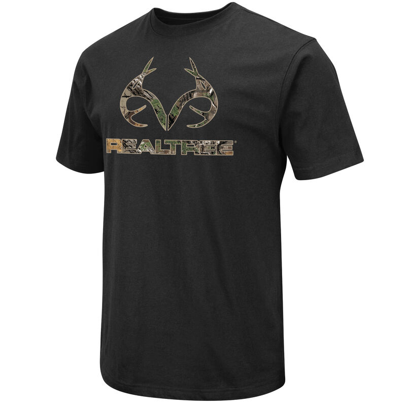 Realtree Men&rsquo;s Camo-Fill Logo Short-Sleeve Tee image number 1