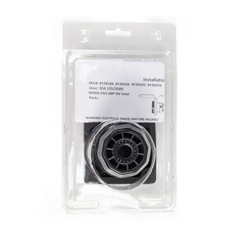 Electric World 50A RV Inlet in Black image number 9