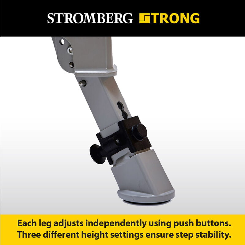 Stromberg Carlson PA-275 Adjustable Leg Die-Cast Aluminum Platform Step image number 5