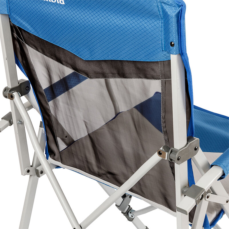 Columbia Hard Arm Chair with Mesh, Blue and Gray image number 3