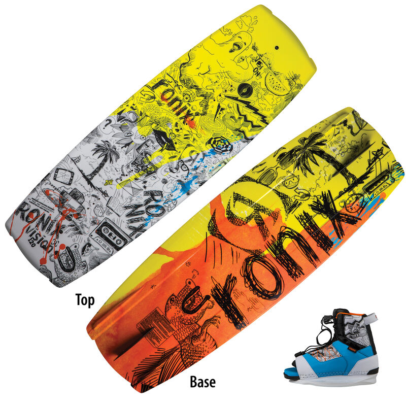 Ronix Vision Wakeboard With Divide Bindings image number 1