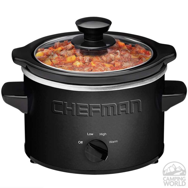 Chefman 1.5 qt. Black Slow Cooker with Removable Stoneware image number 3