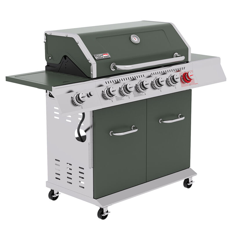 Royal Gourmet 6-Burner Propane Gas Grill with Side Burner and Sear Burner image number 7
