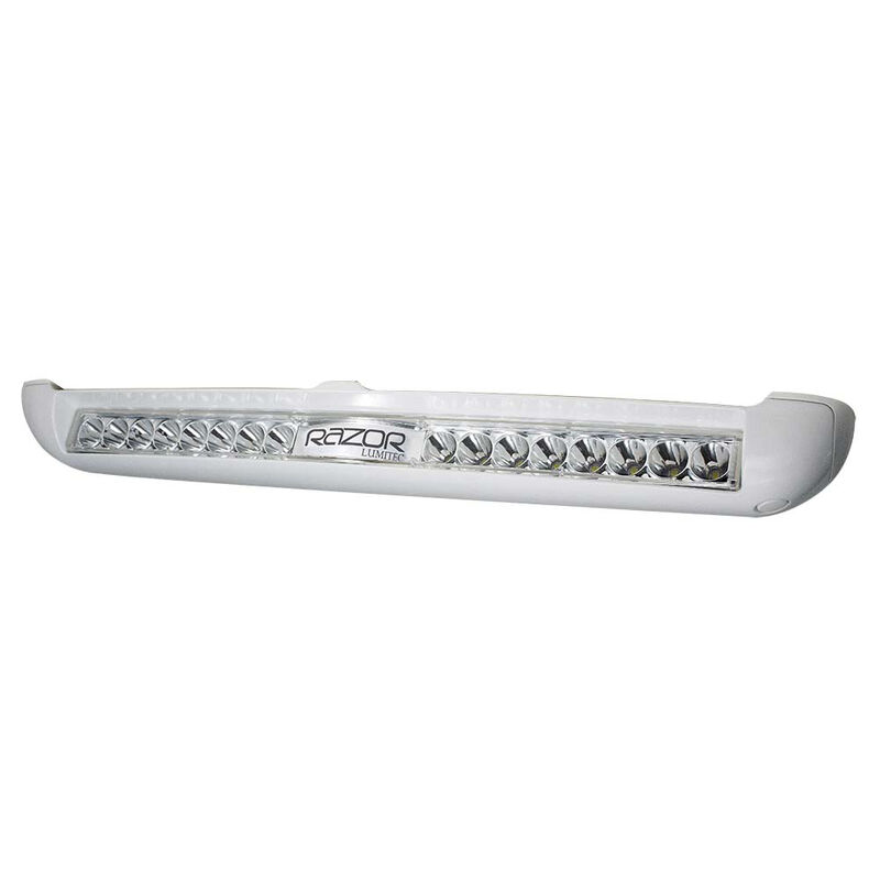 Lumitec Razor Light Bar - Spot - White Housing w/ Inverted Logo Flush Mount