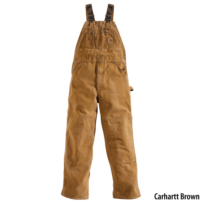 Carhartt Men's Sandstone Unlined Bib Overall image number 4