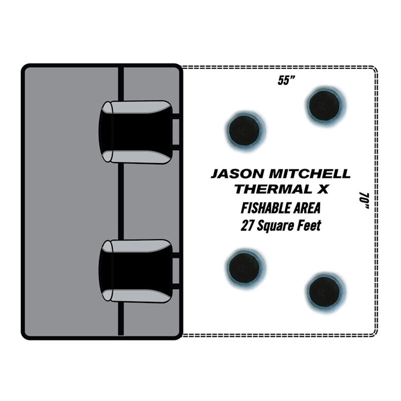 Clam Jason Mitchell Thermal X Fish Trap Ice Shelter image number 3