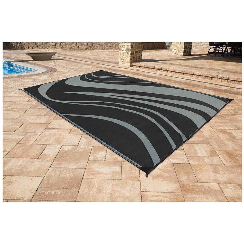 Reversible Wave Design Patio Mat image number 3
