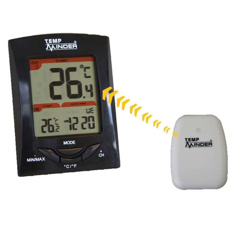 TempMinder Three-Station Wireless Thermometer and Clock image number 1