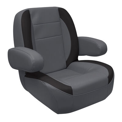 Wise Mid Back Pontoon Helm Seat with Flip-Up Arm Rests