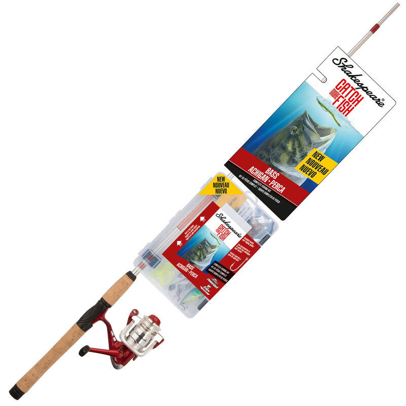 Shakespeare Catch More Fish Bass Spinning Combo image number 1