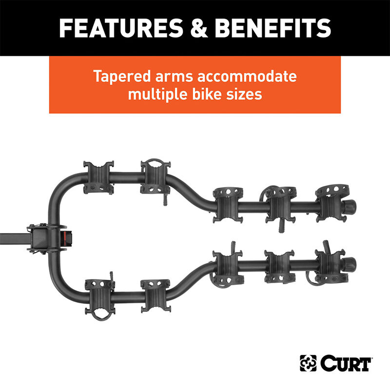 CURT 18065 Premium Hitch-Mounted 5 Bike Rack, 2 inch Shank image number 4