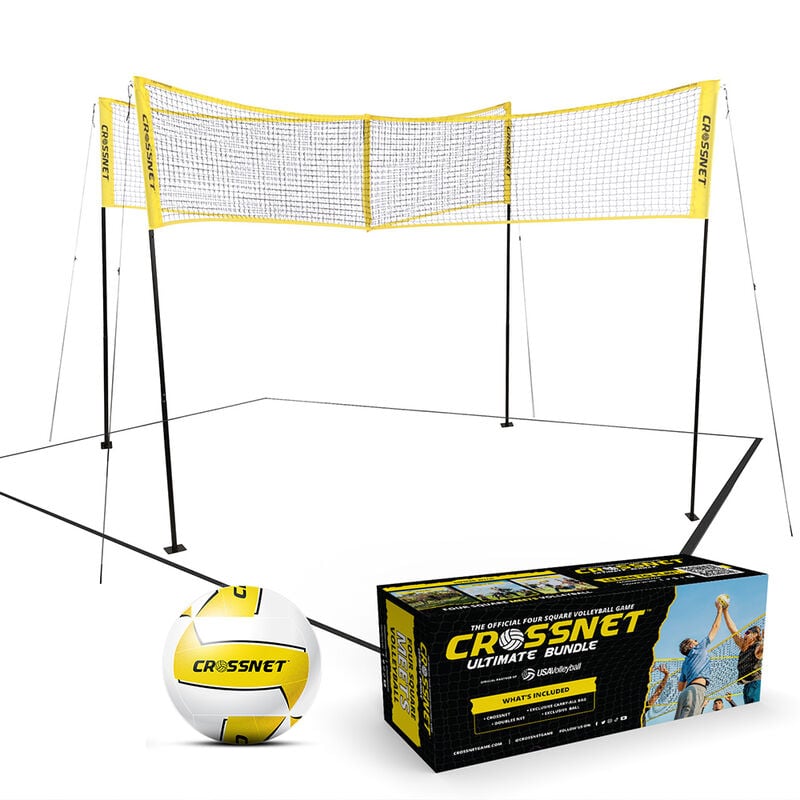 Crossnet Four Square Volleyball Game Ultimate Bundle image number 1