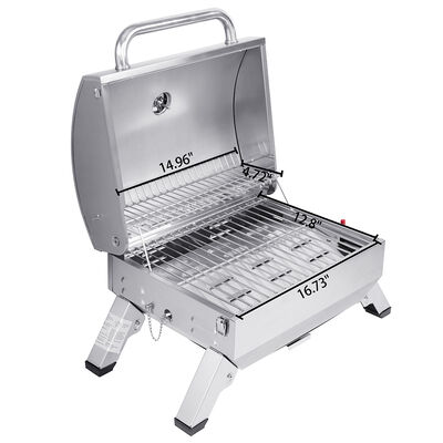 Royal Gourmet Stainless Steel Portable Grill