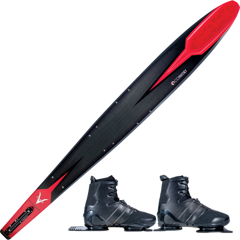 Connelly Carbon V Slalom Waterski w/Double Sync Bindings image number 1