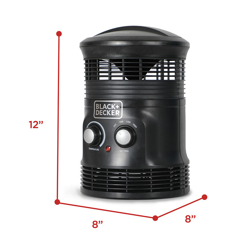 Black+Decker 1500W 360&deg; Surround Electric Heater image number 8