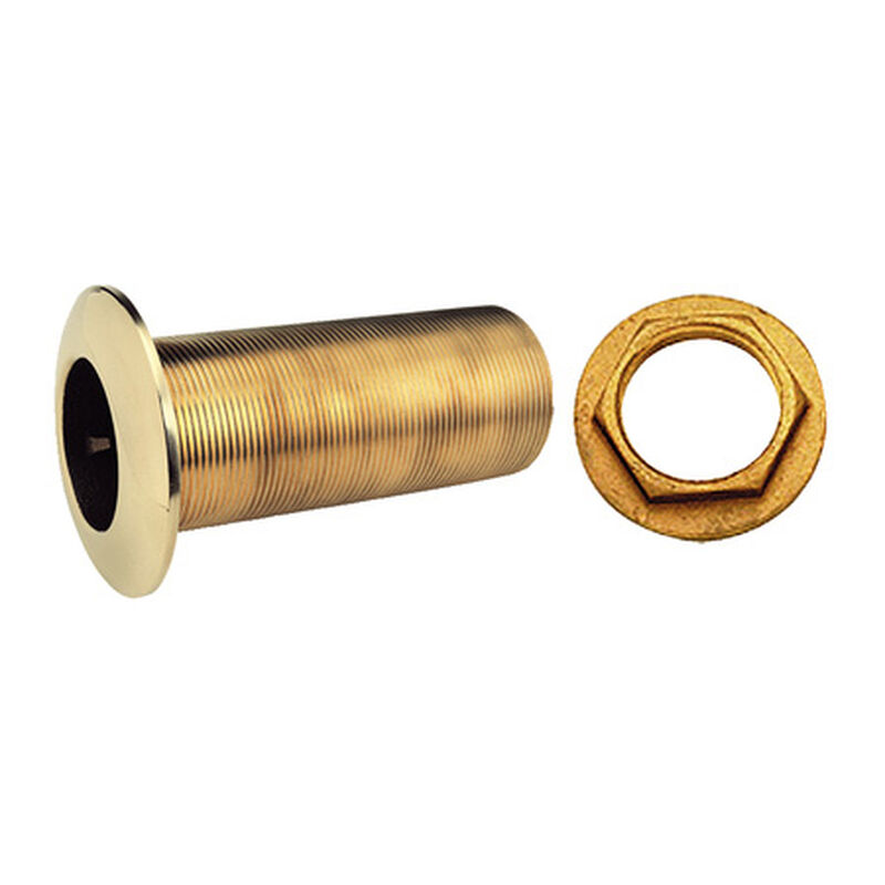 Long Bronze Thru-Hull With Nut, 1-1/2" image number 1