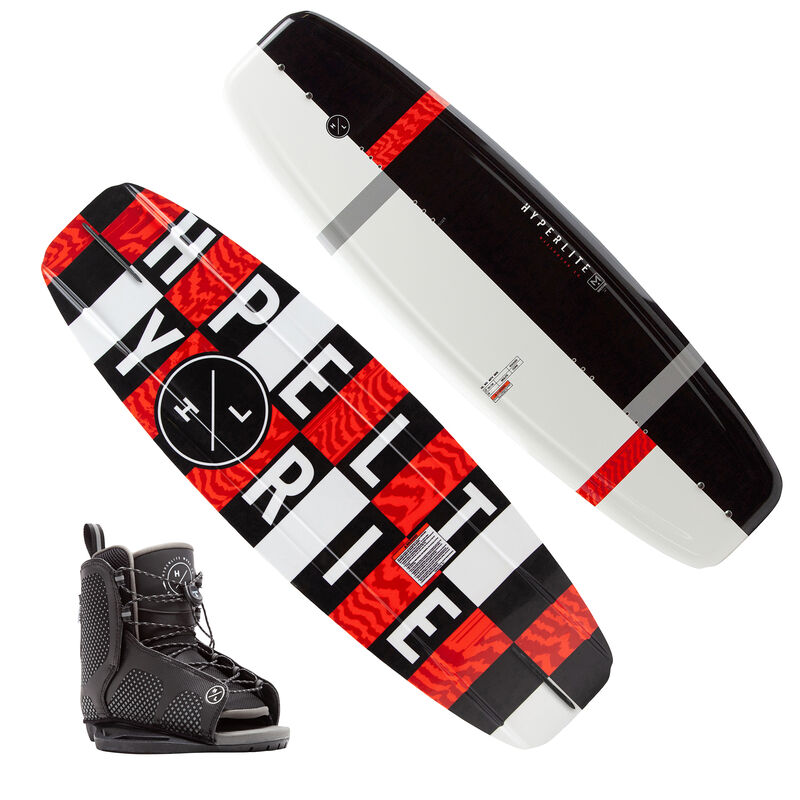 Hyperlite Motive 119 Wakeboard With Kid's Remix Bindings image number 1