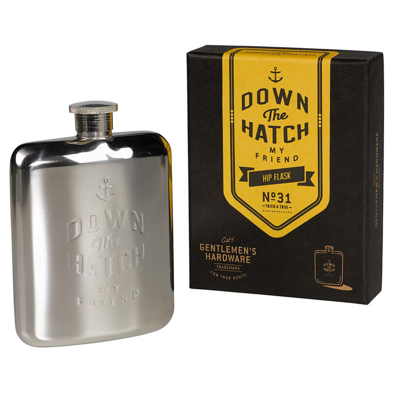 Wild & Wolf Down The Hatch Hip Flask image number 1