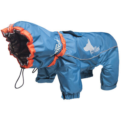 Helios Weather-King Ultimate Windproof Full Bodied Pet Jacket, Blue Small