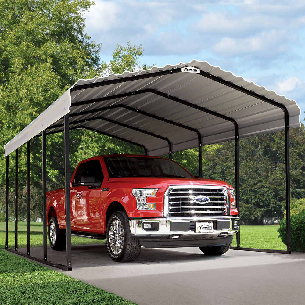 Arrow Vinyl Coated Steel Carport - Thumbnail 3