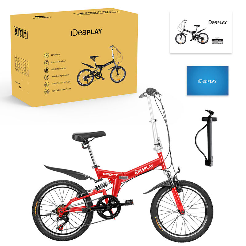 IDEAPLAY P11 20" 6-Speed Adult Folding Bike image number 14
