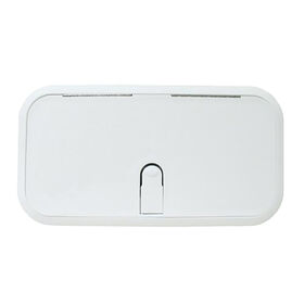 T-H Marine Designer Series Non-Locking Boat Hatch, 7" x 14", Polar White