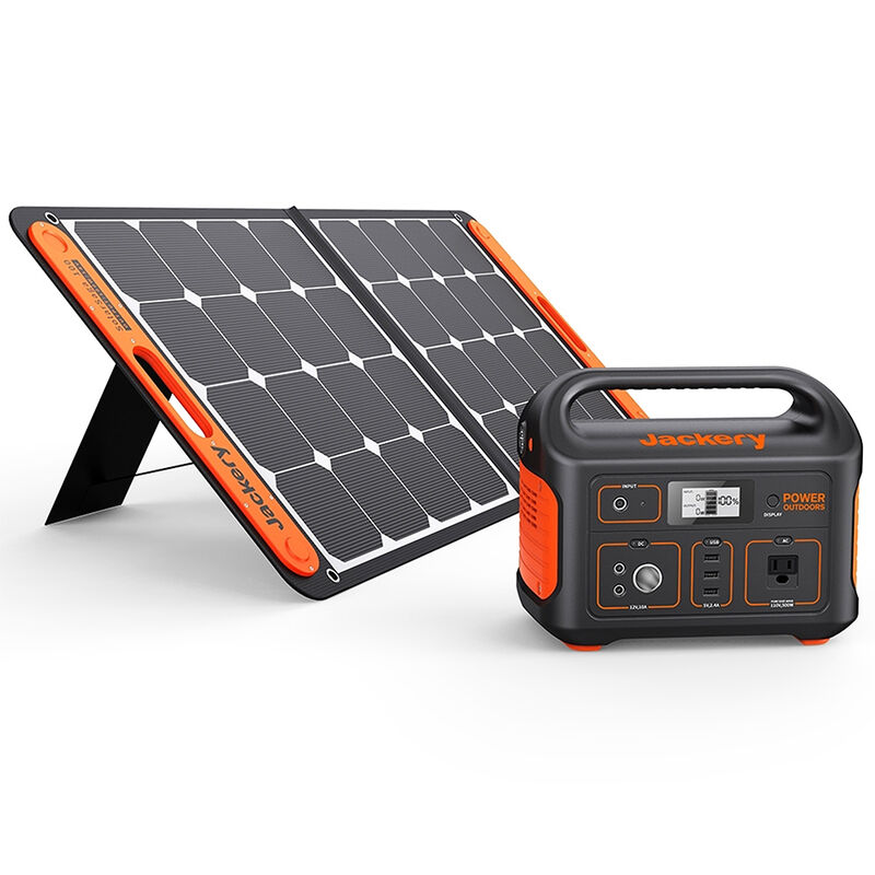 Jackery Explorer 550 Portable Power Station with SolarSaga 100W Solar Panel image number 1
