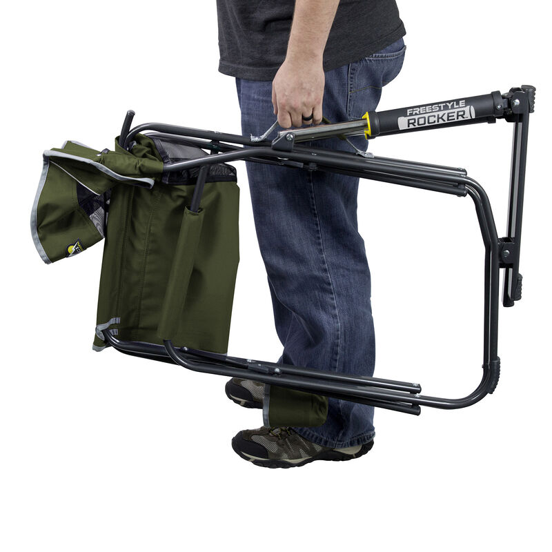 GCI Outdoor Freestyle Rocker Rocking Camp Chair, Green image number 2