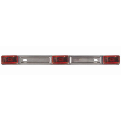 Optronics 3-Piece Identification Light Bar With Stainless Steel Base