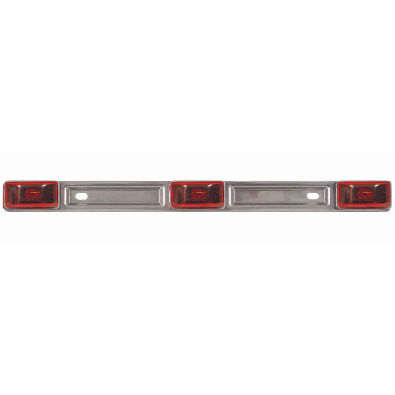 Optronics 3-Piece Identification Light Bar With Stainless Steel Base image number 1