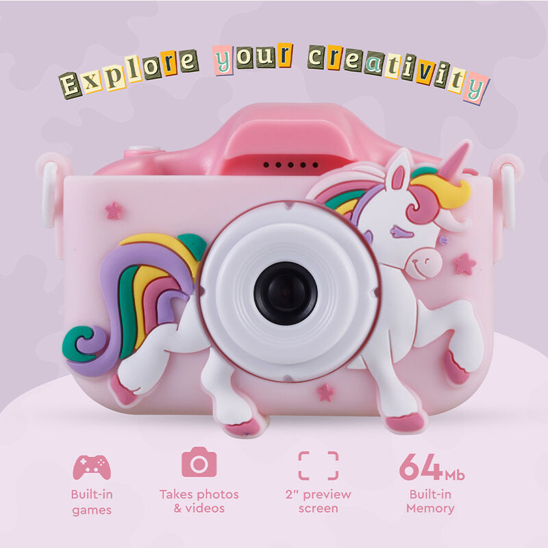 Vivitar Kidzcam Unicorn Camera with 1080p Video and Games image number 9