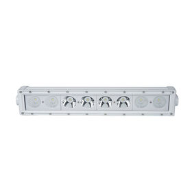 New - 18.5inch Marine Grade Single Row Straight Light Bar with 80-Watt 8  x 10W High Intensity OSRAM LEDs
