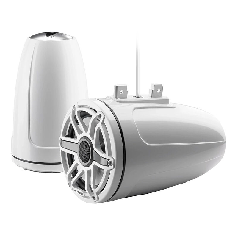 JL Audio M6 Series 7.7" Enclosed Tower Coaxial System w/ Sport Grille | Gloss White