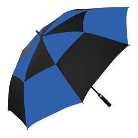 60" Auto Fiberglass Square Umbrella Black/Royal