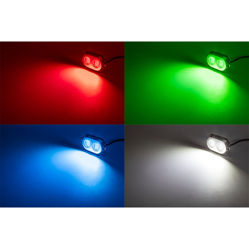 Marine Sport HydroBLAST 2-POD Underwater 120W LED Lighting System, RGB Multi-Color image number 4