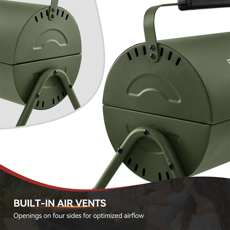 Royal Gourmet CC1015L Portable Charcoal Grill w/ 4 Air Vents image number 17