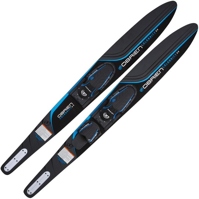 O'Brien Celebrity 64" Combo Waterskis With X-7 Jr. Adjustable Bindings image number 1