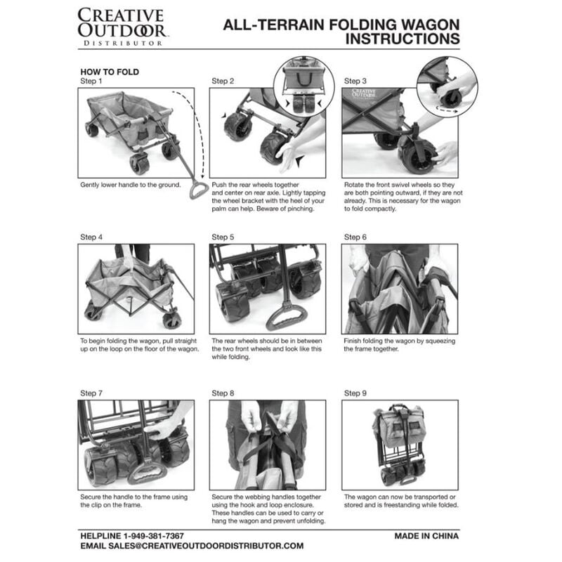 Creative Outdoor All-Terrain Folding Wagon image number 18
