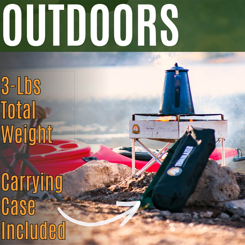 Trailblazer 2-in-1 Portable Fire Pit and Grill image number 7